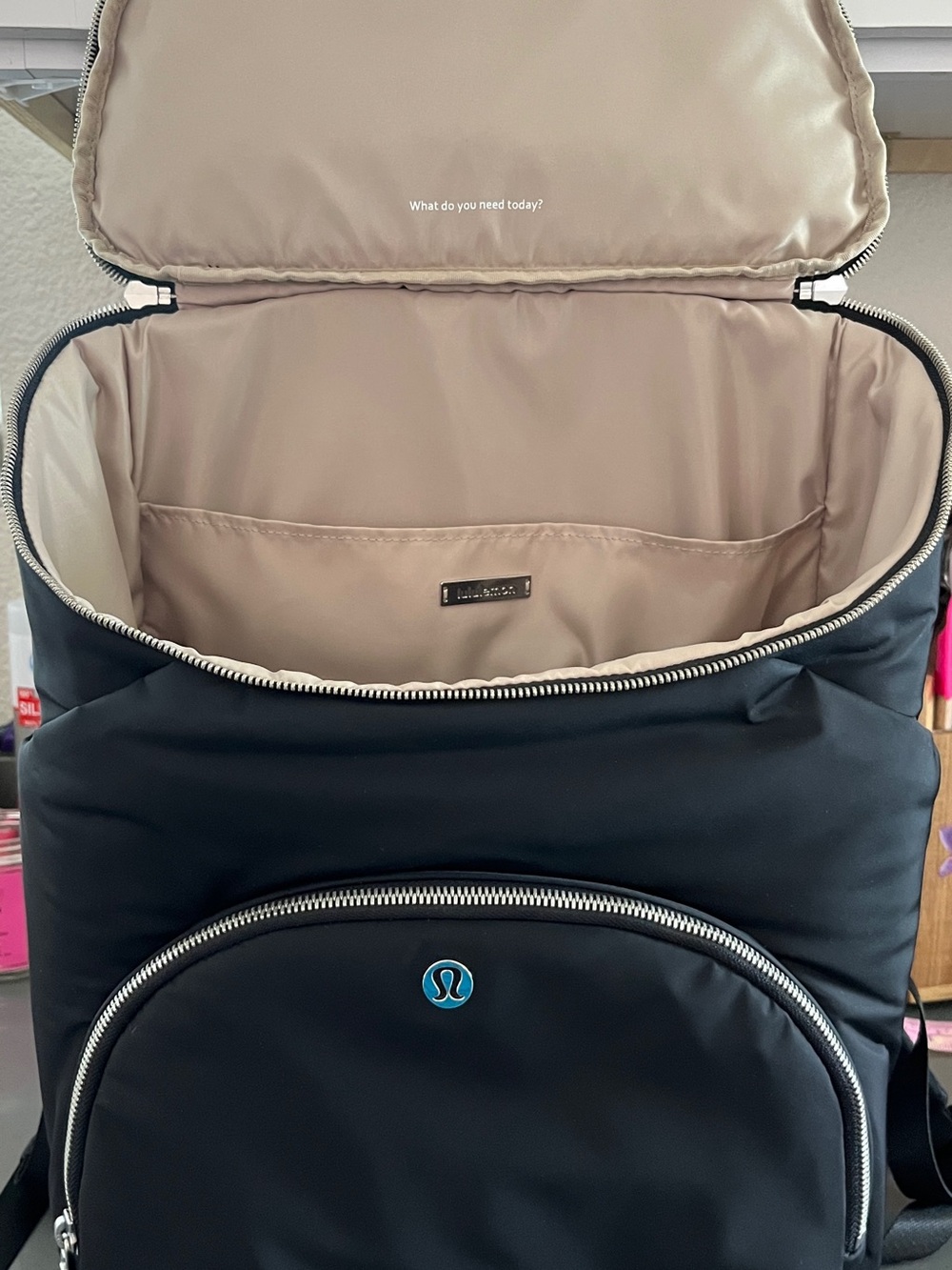 lululemon athletica Black Backpack with Silver Accents - Picture 2 of 9